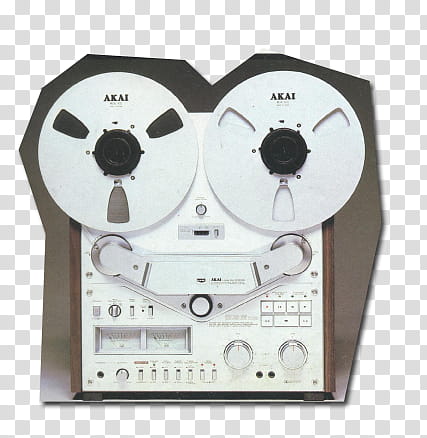 mix  electronic, reel-to-reel Akai projector transparent background PNG clipart