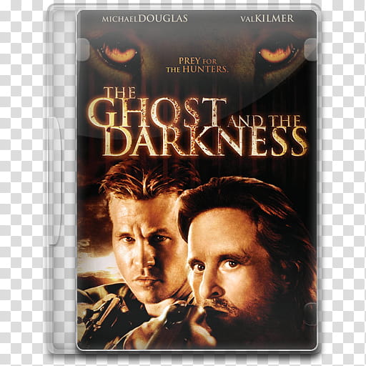 Movie Icon Mega , The Ghost and the Darkness, The Ghost and The Darkness DVD case cover transparent background PNG clipart