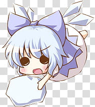 Touhou Icons, Cirno transparent background PNG clipart