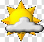 WSI Weather Icons As Seen on TV, Partly Cloudy transparent background PNG clipart