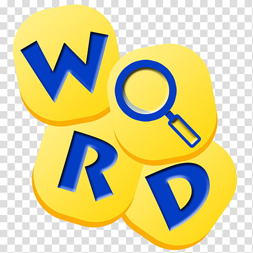 Search Logo, Word Search, Word Game, Puzzle 2016, Wordsmith Free, Crossword, Yellow, Text transparent background PNG clipart