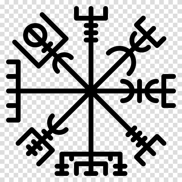 Icelandic magical staves Vikings Runes Tattoo, Helm Of Awe, Aegishjalmur, Icelandic Language, Compass, Sigil, Text, Line transparent background PNG clipart