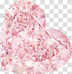 Diamonds Gems, heart-shaped pink gemstone transparent background PNG clipart