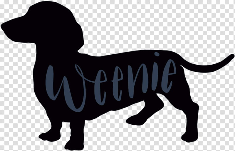 Dog Silhouette, Puppy, Leash, Snout, Breed, Dachshund, Sporting Group, Companion Dog transparent background PNG clipart