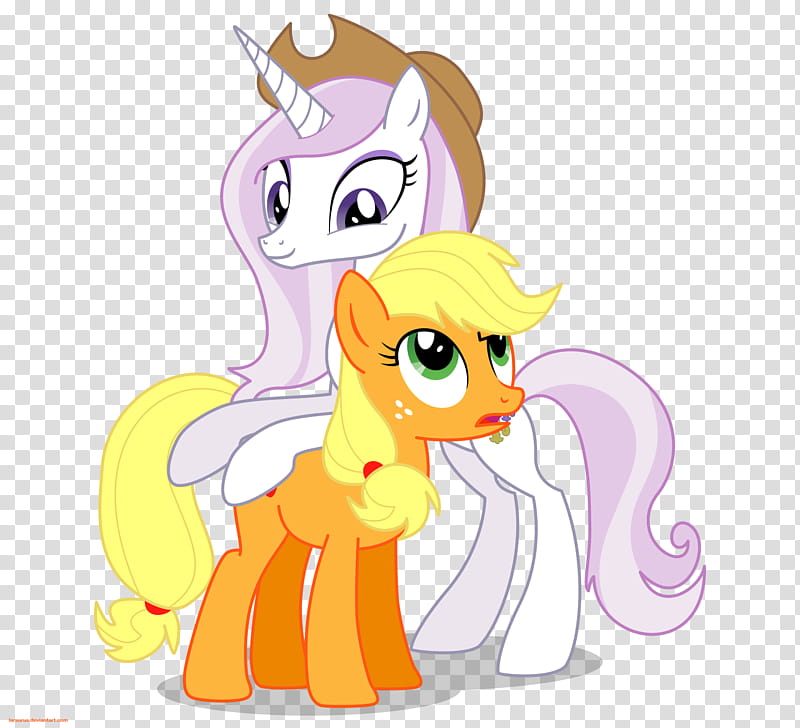 Fleur the posing pony and Applejack, Applejack transparent background PNG clipart