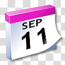 WinXP ICal, September  calendar art transparent background PNG clipart