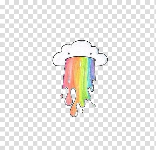 overlays , cloud and rainbow sketch transparent background PNG clipart