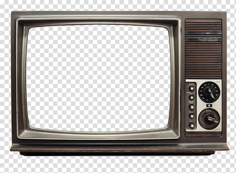 vintage brown CRT TV transparent background PNG clipart