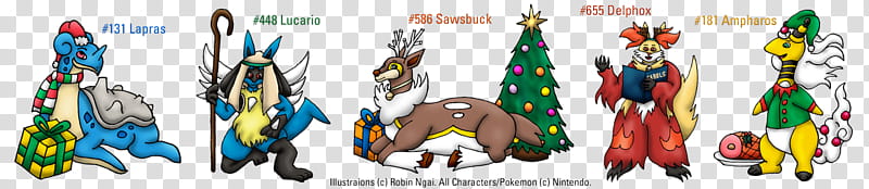 Some Pokemon Christmas Card Design Concepts transparent background PNG clipart