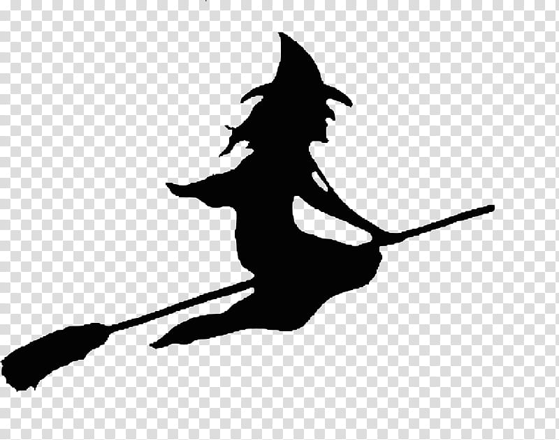 Free Halloween shop Brushes Plus Cutouts, witch riding broom transparent background PNG clipart
