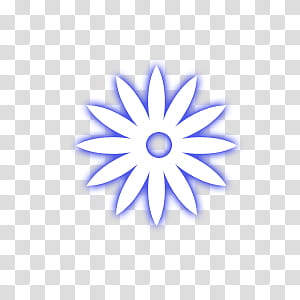 Simple Glowing s, white and blue flower illustration transparent background PNG clipart