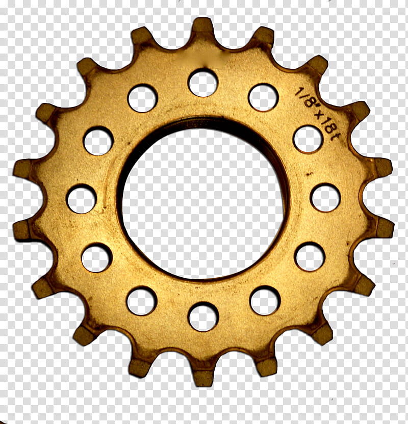 Gear , round brass-colored sprocket transparent background PNG clipart