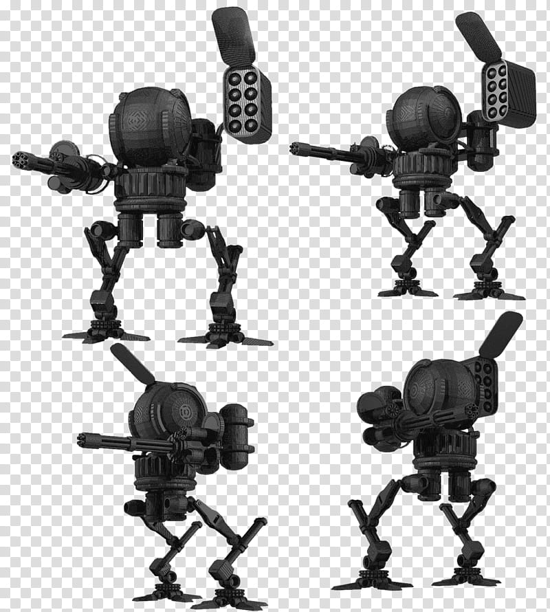 Robot Fighters , black metal robot illustrations transparent background PNG clipart