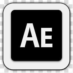 Black Ice Icons Adobe, adobe after effects_w transparent background PNG clipart