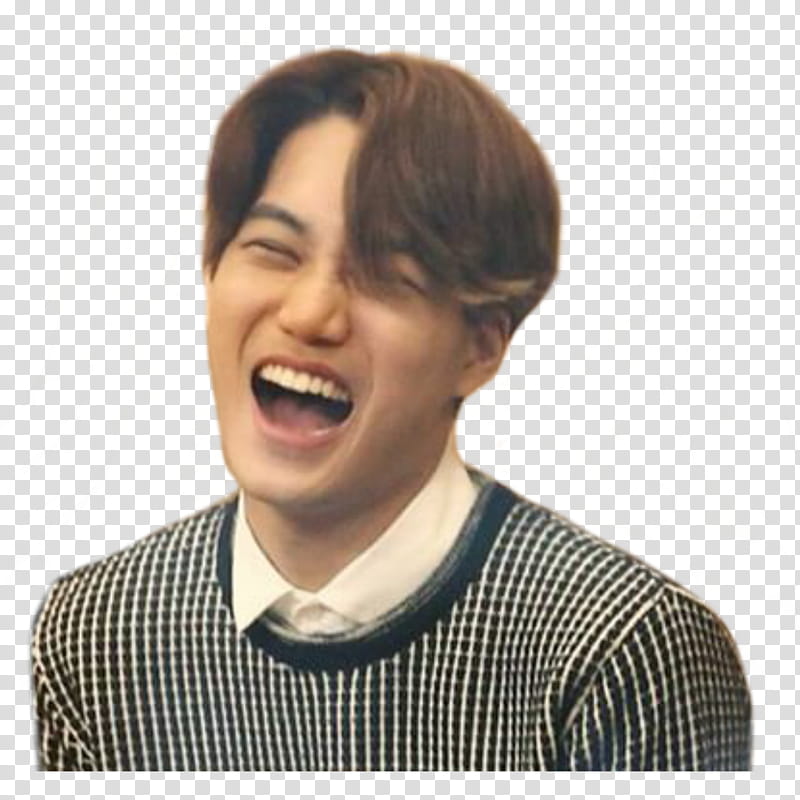 KPOP MEME EPISODE  EXO, smiling man wearing gray top transparent background PNG clipart
