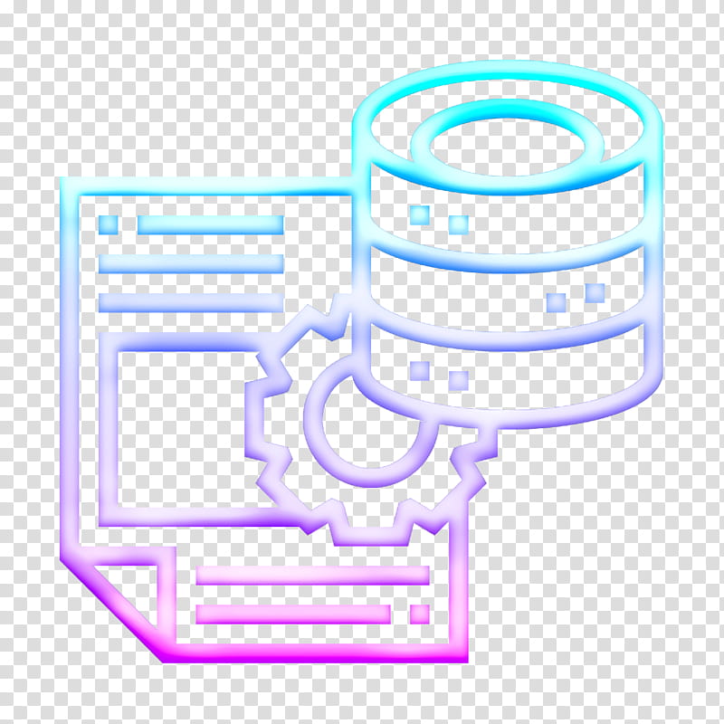 Database Management icon Files and folders icon Server icon, Line transparent background PNG clipart