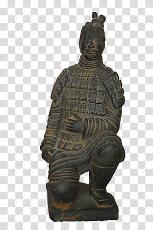 Statue, man kneeling down figurine transparent background PNG clipart thumbnail
