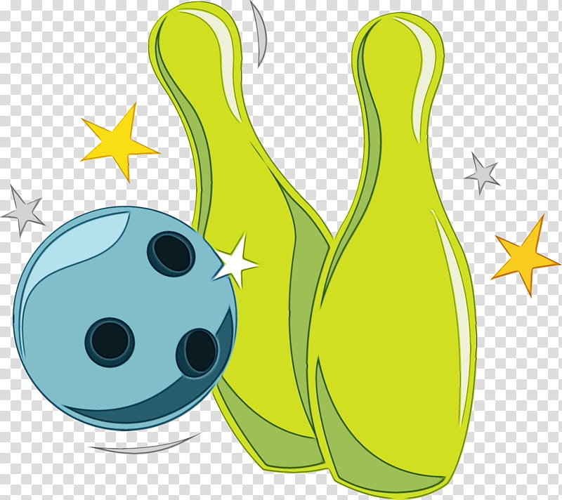 bowling bowling equipment yellow bowling ball ball, Watercolor, Paint, Wet Ink, Tenpin Bowling, Sports Equipment, Bowling Pin, Smile transparent background PNG clipart