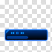 Blueminate GuiKit, playlist controller transparent background PNG clipart