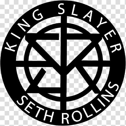 Seth Rollins Black Kingslayer Logo  transparent background PNG clipart