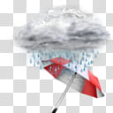 Sphere   , red and white umbrella under rainy cloud illustration transparent background PNG clipart