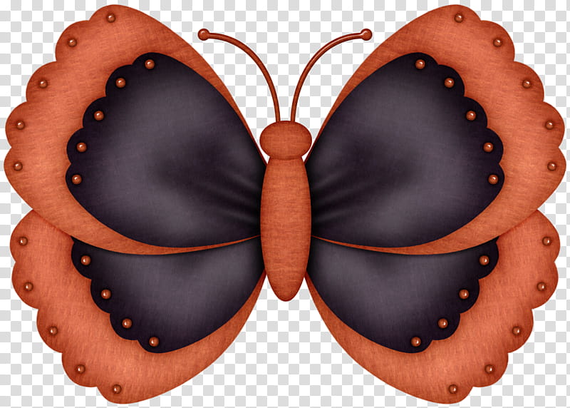 Dark Orange and Dark Purple Butterfly FREE Graphic transparent background PNG clipart