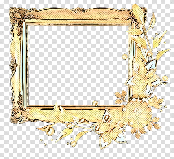 Flower Vintage Frame, Pop Art, Retro, Frames, Gold Leaf, Painting, Watercolor Painting, Flower Frame transparent background PNG clipart