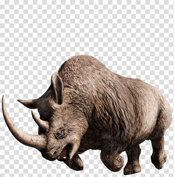 Cat, Far Cry Primal, Far Cry 5, Woolly Mammoth, Rhinoceros, Video Games, Woolly Rhinoceros, Sabertoothed Tiger transparent background PNG clipart
