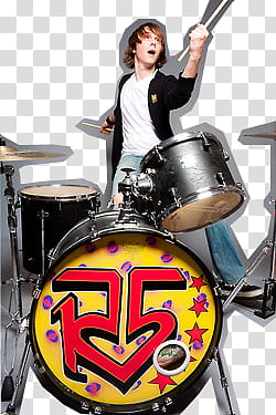 R, man playing drums transparent background PNG clipart