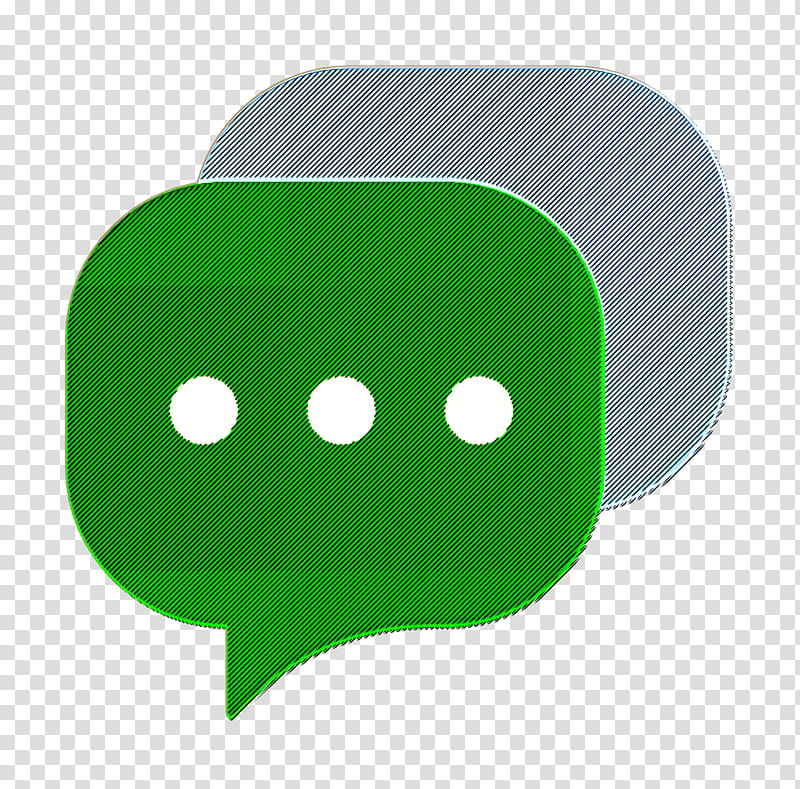 Chat icon Dialogue Assets icon Comment icon, Green, Smile, Logo, Symbol, Games, Square transparent background PNG clipart
