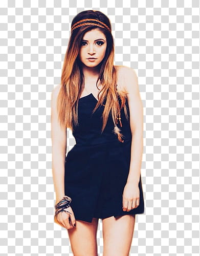 Chrissy Costanza, woman in black strapless dress transparent background PNG clipart