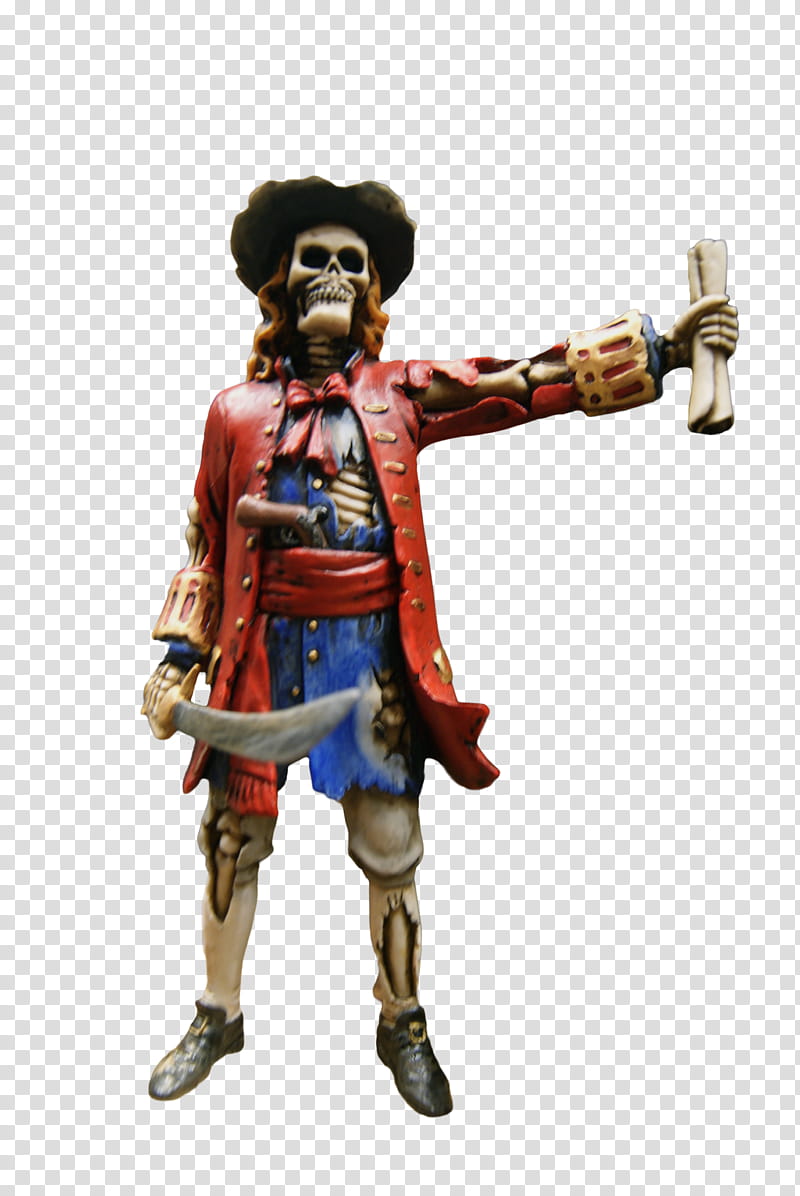 Pirate Skeleton , pirate skull figurine transparent background PNG clipart