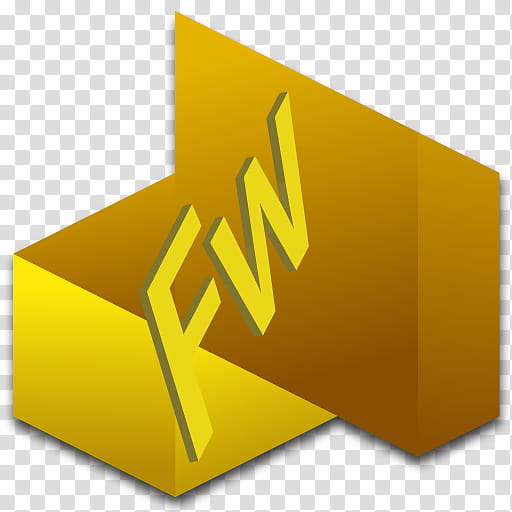 CS Box Set Apps, gold and orange FW logo transparent background PNG clipart