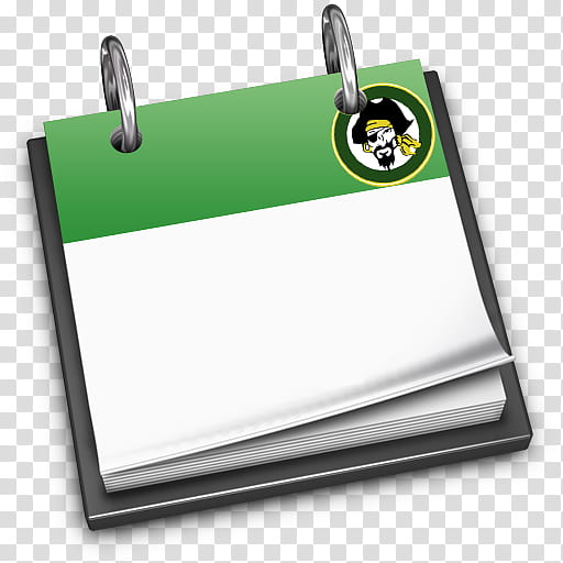 Veronica Mars Icon Set, VMGiCalEmpty, green, white, and black notepad illustration transparent background PNG clipart