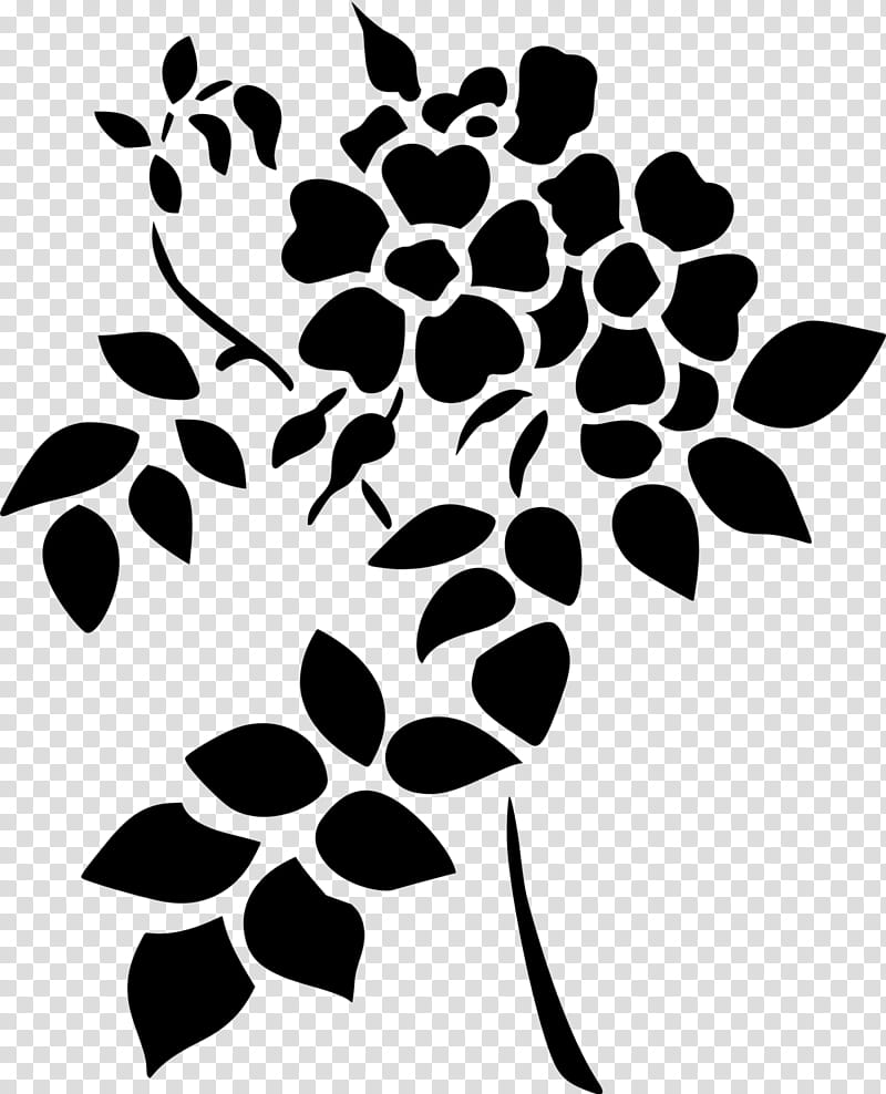 Tree Branch Silhouette, Big Book Of Nature Stencil Designs, Drawing, Visual Arts, Line Art, Painting, Leaf, Blackandwhite transparent background PNG clipart