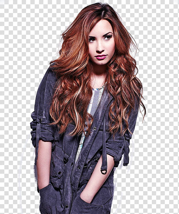 Demi Lovato, woman putting her hands on her pockets transparent background PNG clipart