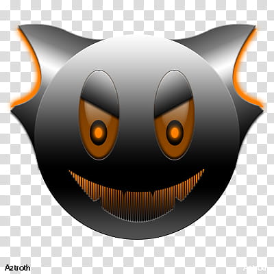 Evil Kitty Smiley  transparent background PNG clipart