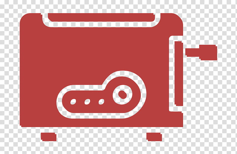 appliance icon bread icon breakfast icon, Electronic Icon, Kitchen Icon, Toaster Icon, Red, Line, Material Property, Rectangle transparent background PNG clipart