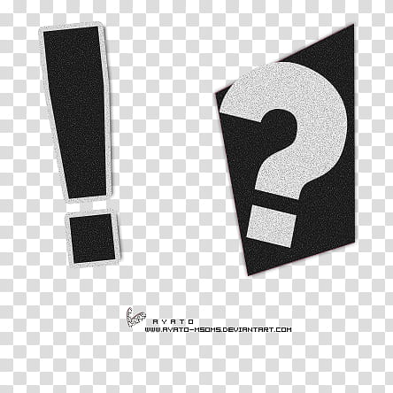 , exclamation and question mark illustrations transparent background PNG clipart