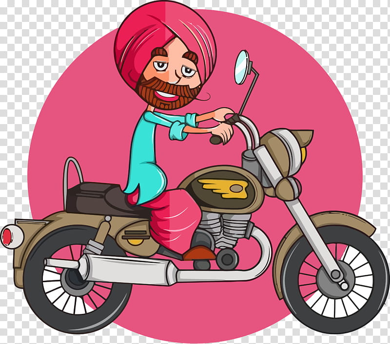 lohri dance, Cartoon, Vehicle, Pink, Transport, Riding Toy, Motorcycle, Tricycle transparent background PNG clipart