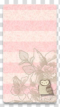 Skin For Rainmeter Notes Flower, gray owl illustration transparent background PNG clipart