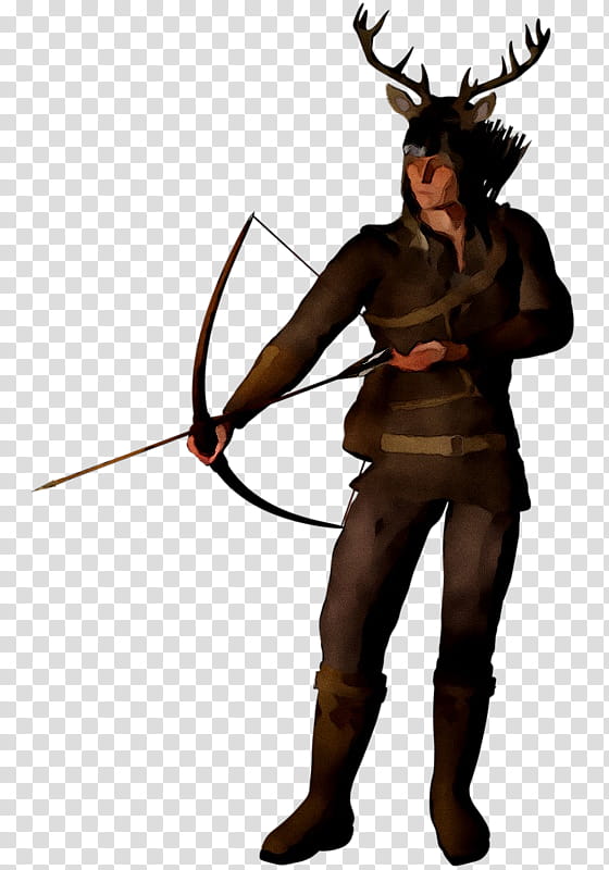 Bow And Arrow, Ranged Weapon, Spear, Character, Longbow, Archery, Horn, Costume transparent background PNG clipart