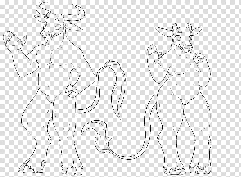 Anthro Cow Base transparent background PNG clipart