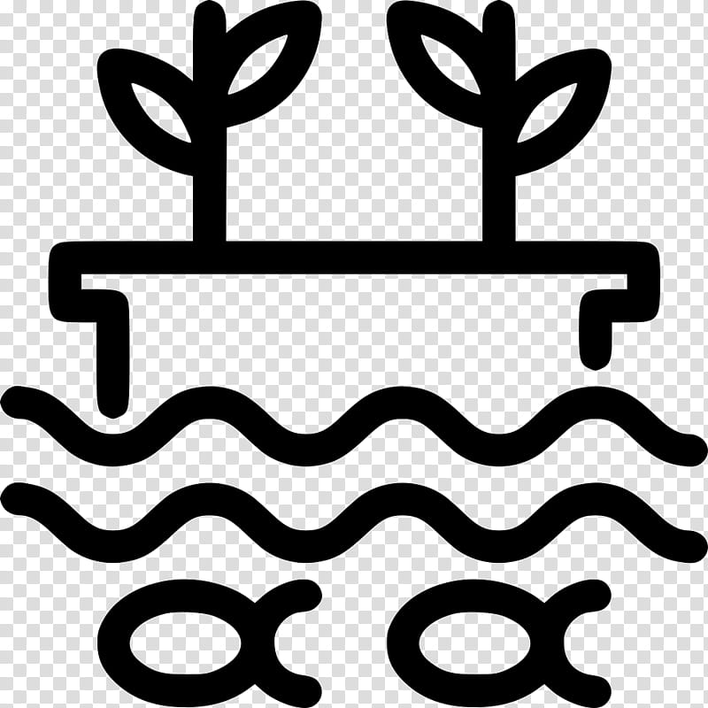 Aquaponics Text, Pictogram, Symbol, Data, Lettuce, Line, Blackandwhite transparent background PNG clipart