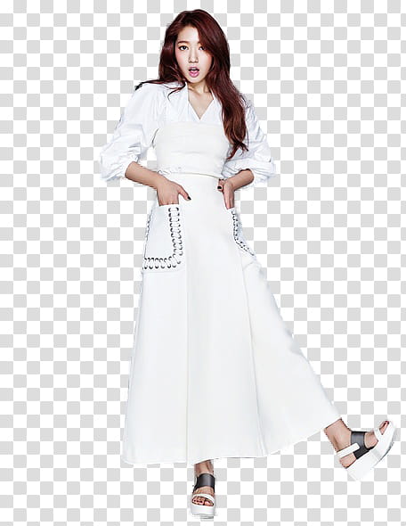 Park Shin Hye, woman placing her hands in pocket transparent background PNG clipart