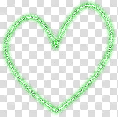 GLITTERFiosDeLuz, green heart illustration transparent background PNG clipart