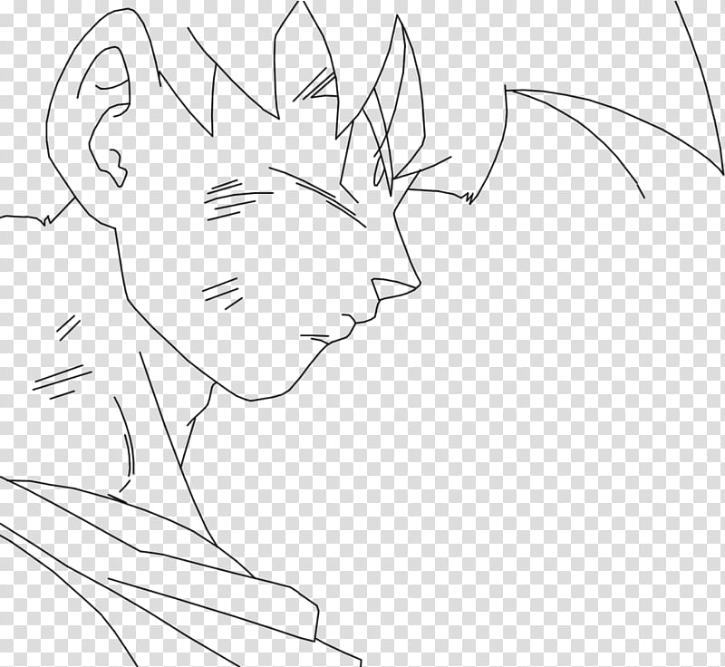 Son Goku Lineart transparent background PNG clipart