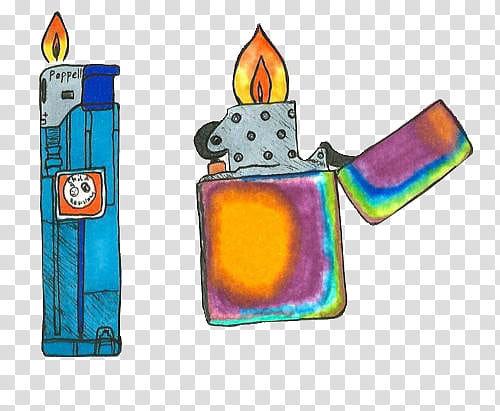 s, blue disposable and orange flip lighter illustrations transparent background PNG clipart