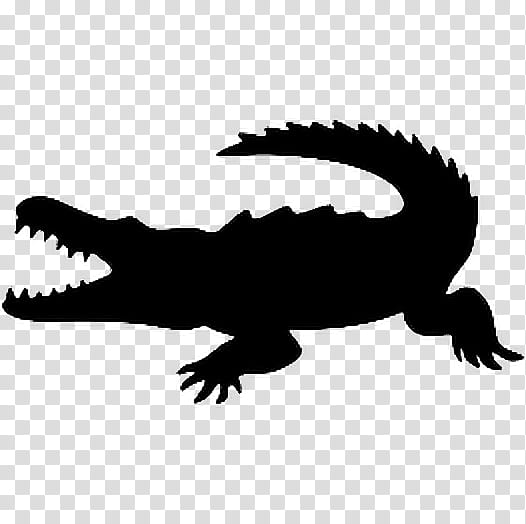 cute crocodile silhouette