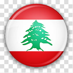 Flag Icons Asia, Lebanon transparent background PNG clipart